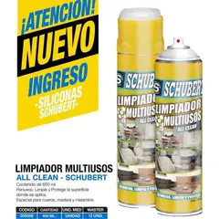SCHUBERT - Limpiador Multiuso Espuma 650m