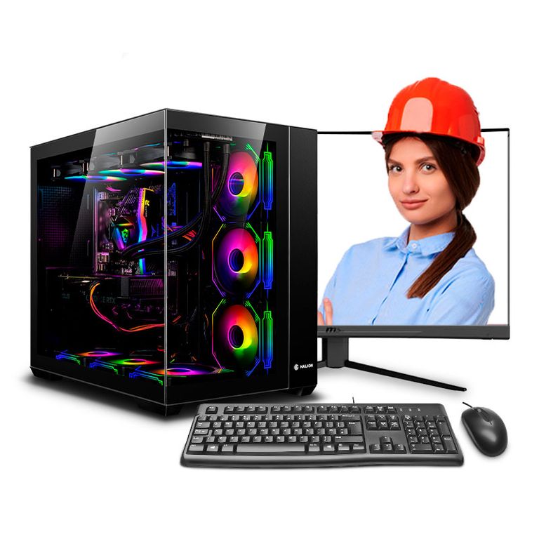 Pc Core i9 14900K 32gb DDR5 1Tb 27 VA RTX5070 12GB Mipclista Computadora ESCRITORIO inge