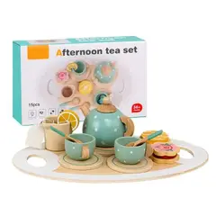 GENERICO - Set de Té de Madera Educativo para niños