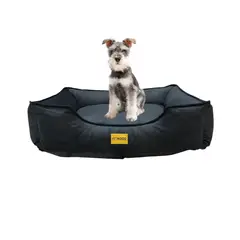 PET MOOD - Cama para Mascotas Antialérgica T-L Negro