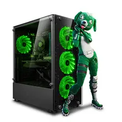 INTEL - CPU Gamer Core i5 10400F 8gb 500GB RTX3050 6GB Mipclista green COMPUTADORA