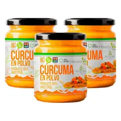 HEALTHNATURAL - PACK 3 CÚRCUMA EN POLVO 100G