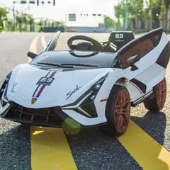 GENERICO - Carro para niños - Modelo LAMBO Huracan Sterrato BLANCO