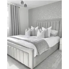 GENERICO - CAMA BOX TARIMA GALA QUEEN PLOMO