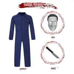 GENERICO - Disfraz Completo Halloween ll con Mascara Talla S