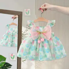 GENERICO - VESTIDO PARA BEBE DE MARIPOSAS