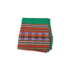 ACHALLAY ARTESANIA DE BARRO - Mantel Incaico 120 cm x 105 cm Verde