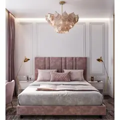 GENERICO - CAMA BOX TARIMA ESENCIAL 1.5 PLAZAS PALO ROSA