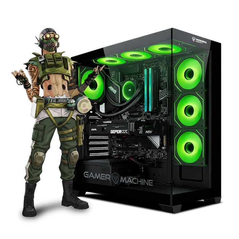 CPU Gamer Core i9 12900KF 32gb 1TB RTX5060TI 16GB Mipclista green COMPUTADORA