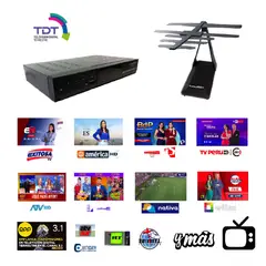 BOXA - Decodificador HD y Antena 6m - TDT CANALES LIBRES