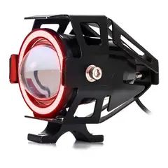 KOBO - Faro Led Ojo Ángel Para Moto Parrilla Auto Luz Neblinero Rojo 1pz