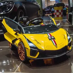 GENERICO - Carro para niños - Modelo LAMBO Huracan Sterrato AMARILLO