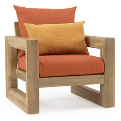 DMUEBLES - Sofá de terraza Mobiliari Truro 1 cuerpo naranja