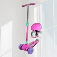 OKA - Scooter Plegable Para Niñas Modelo Carrito Rosado Lila
