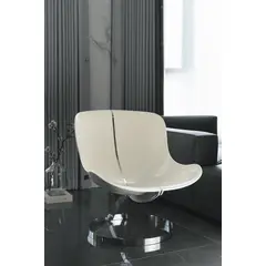 NOEL - Sofá Pearl Deco Diseño Curvo Moderno Acabado Premium & Base Metálica Cromada