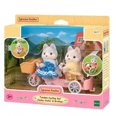 SYLVANIAN FAMILIES - Juguete Sylvanian Ternurines Set Hermanos Husky en Tandem