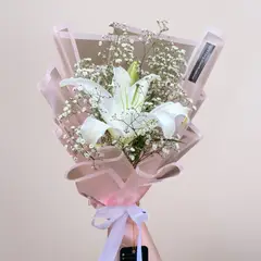 GENERICO - Ramo Lilian Lirio Blanco Elegante