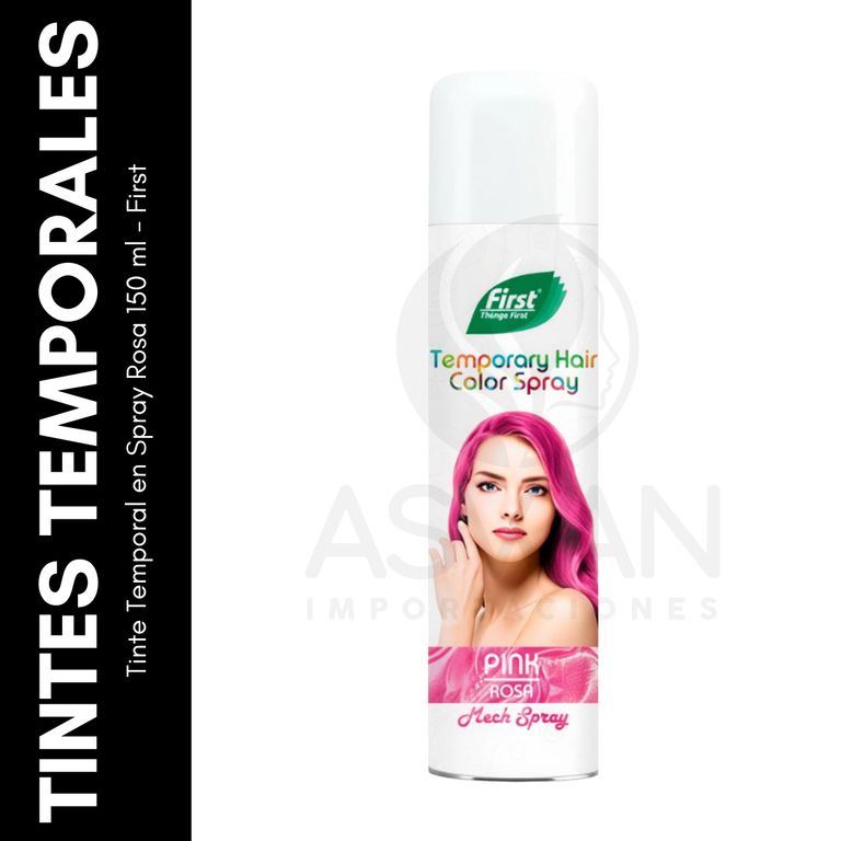 First Tinte Temporal en Spray Rosa 150 ml