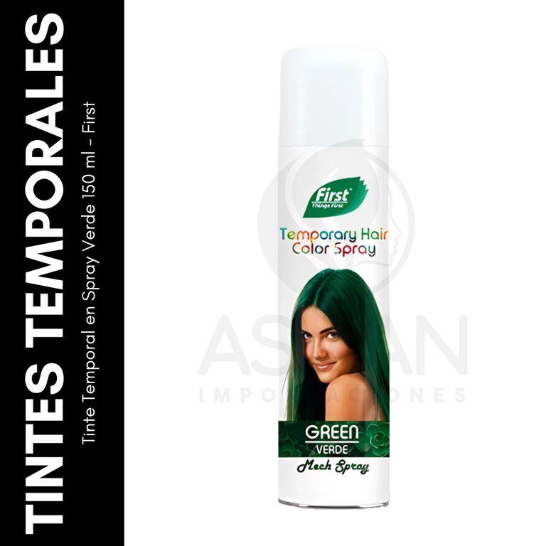 First Tinte Temporal en Spray Verde 150 ml