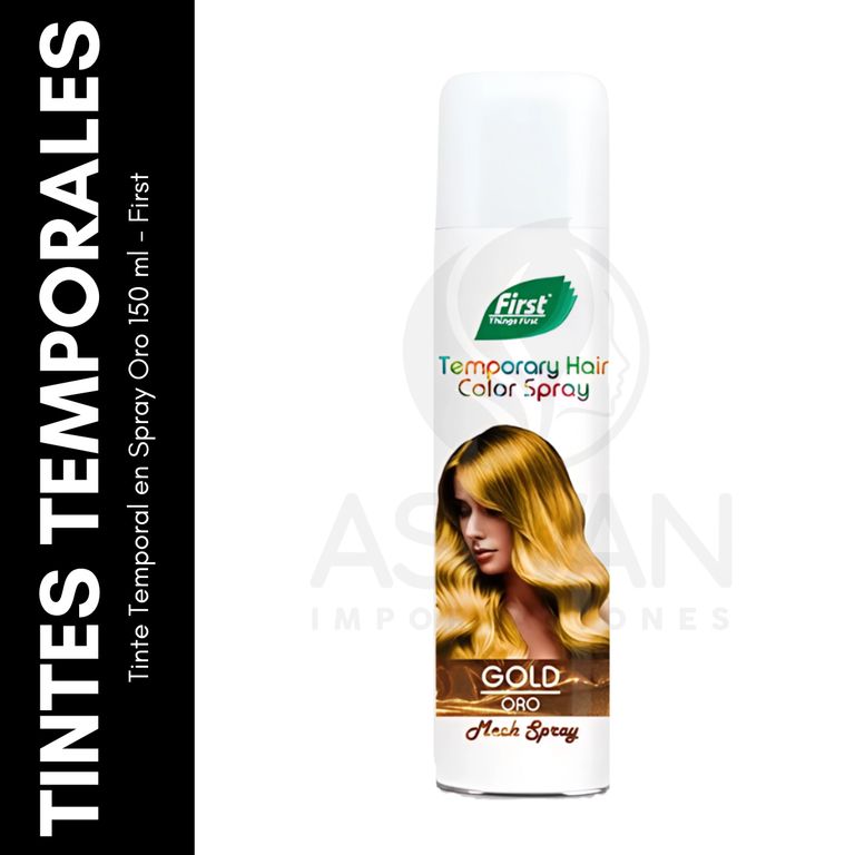 First Tinte Temporal en Spray Oro 150 ml