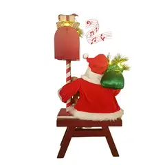 GENERICO - PAPA NOEL CON SENSOR MUSICAL Y CON LUCES TAMAÑO GRANDE