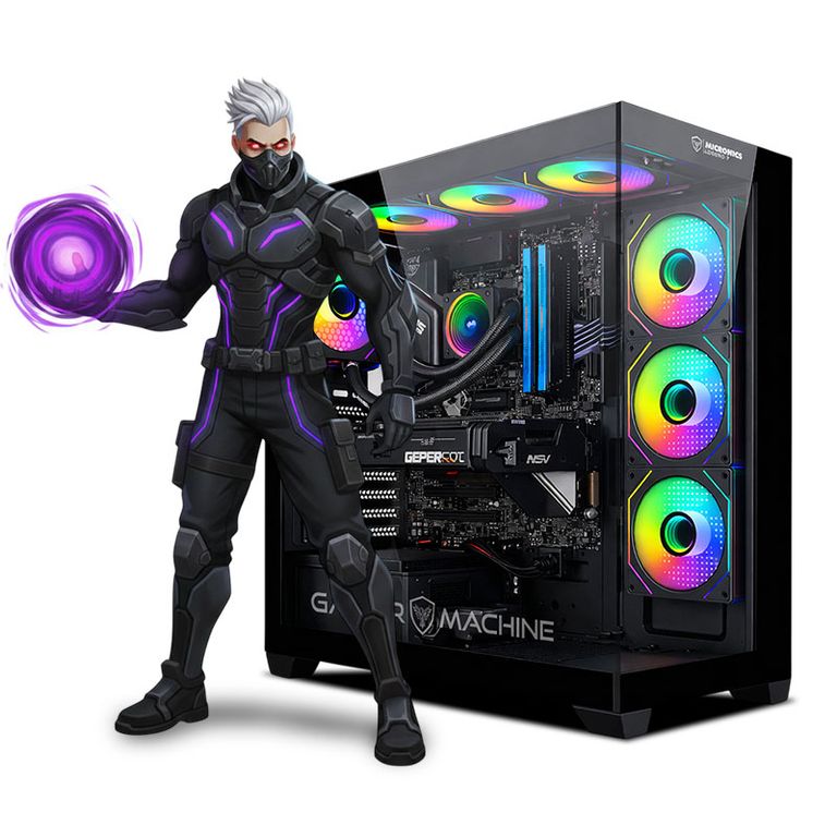 CPU Gamer Core Ultra 7 265KF 16gb ddr5 1TB RTX5060TI 16GB Mipclista pink