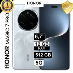 HONOR - Celular Magic 7 Pro 512GB, 12GB RAM Gris