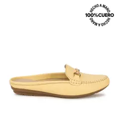 VIALE - Zapato Mocasín Casual CORE-2503 Mantquilla Cuero