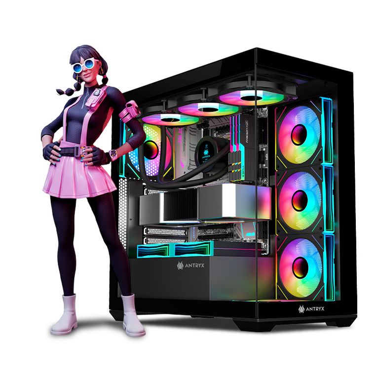 CPU Gamer Core I9 Ultra 285K 32gb ddr5 1TB RTX5070ti 16GB Mipclista PINK