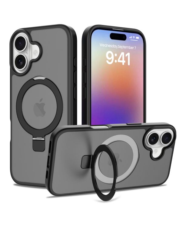 AHUMADO CON ANILLO PARANTE PARA IPHONE 17 - NEGRO