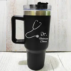 M MATIX SHOP - Matix - Regalos Personalizados Médico - Termo + Porta-Estetoscopio + Libreta