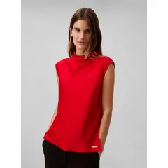 CALVIN KLEIN - BLUSA SATIN COWL NECK BLOUSE CK