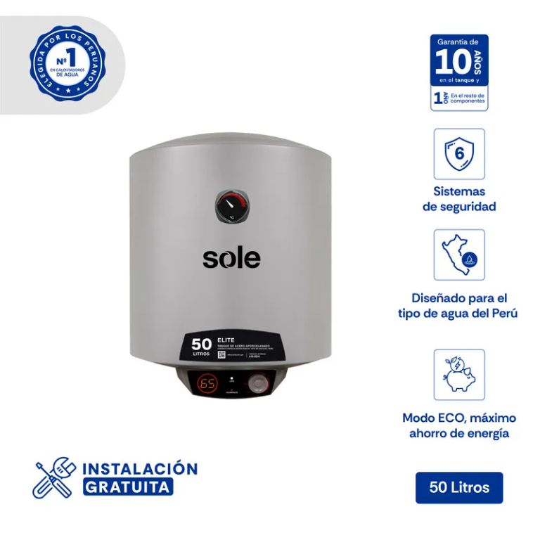 Terma Elite 50 Litros Acero aporcelanado