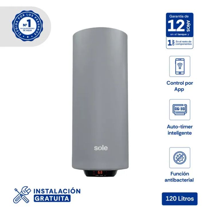 Terma Genius Wifi 120 Litros Acero aporcelanado
