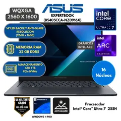 ASUS - Laptop ExpertBook Intel Core ULTRA 7 (B5405CCA-NZ0916X) RAM 32 GB SSD 1 TB 14" WQXGA Windows 11