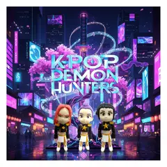 GENERICO - Figura 3D K-pop Kpop Demon Hunters Pack Huntrix Traje Negro