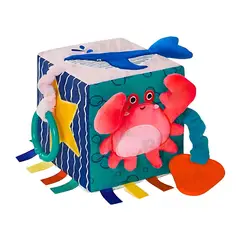 GENERICO - CUBO SENSORIAL DE TEXTURAS - JUEGO DIDÁCTICO