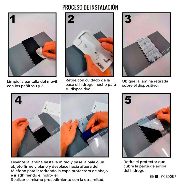 Lamina de Hidrogel Full HD para iPhone 17 Pro