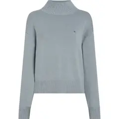 CALVIN KLEIN - SWEATER MONOGRAM EMBRO HIGH NECK SWEAT CK