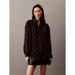 CALVIN KLEIN - BLUSA CHIFFON LS BUTTONDOWN CK