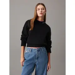 CALVIN KLEIN - SWEATER LOGO EMBRO SWEATER CK