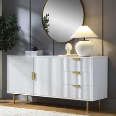R&R MUEBLES - Aparador Moderno Tomoro Blanco
