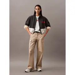 CALVIN KLEIN - CAMISETA SS FLOCKED LOGO CREWNECK TEE CK