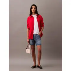 CALVIN KLEIN - CAMISETA SS SILK TOUCH FINE KNIT MOCK N CK