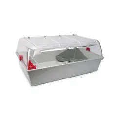 LIVING WORLD - Jaula equipada para Erizos, hamster, cuyes y pequeños Animales ZooZone, 71 cm -