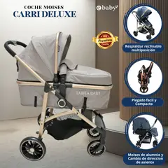 EBABY - Coche Cuna Moisés de lujo CARRI DELUXE Beige