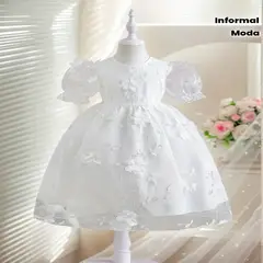 GENERICO - VESTIDO PARA NIÑA BEBE DE BAUTIZOS