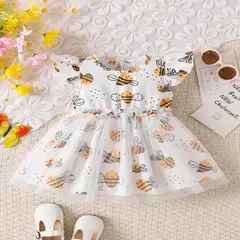 GENERICO - VESTIDO PARA NIÑA BEBE DE ABEJITA CHIQUITITA