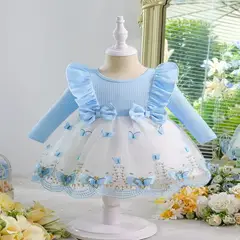 GENERICO - VESTIDO PARA NIÑA BEBE DE MARIPOSAS