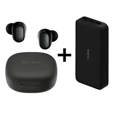 XIAOMI - Audifonos Redmi Buds 6 Play Black + Power Bank 20000mah 18W Carga Rapida